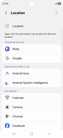 Press the required app.