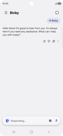 Press the Home key to return to the home screen.