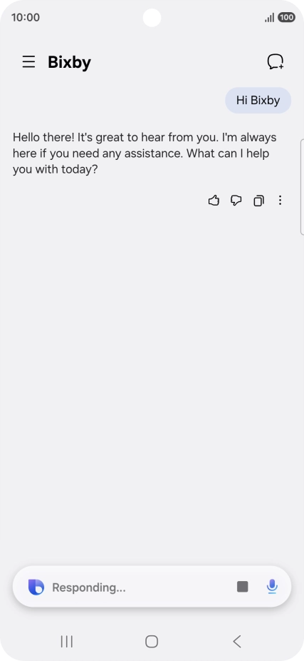 Press the Home key to return to the home screen.
