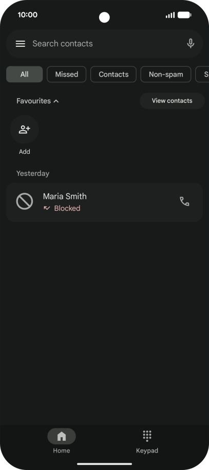 Slide your finger upwards starting from the bottom of the screen to return to the home screen.