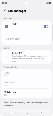 Press the Home key to return to the home screen.