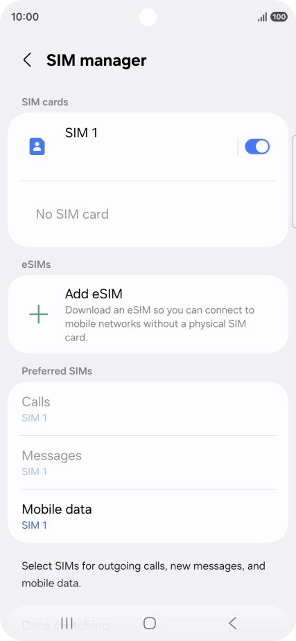 Press the Home key to return to the home screen.