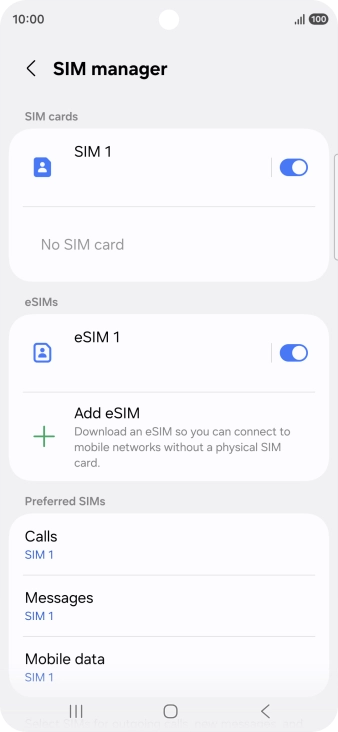 Press the required price plan.