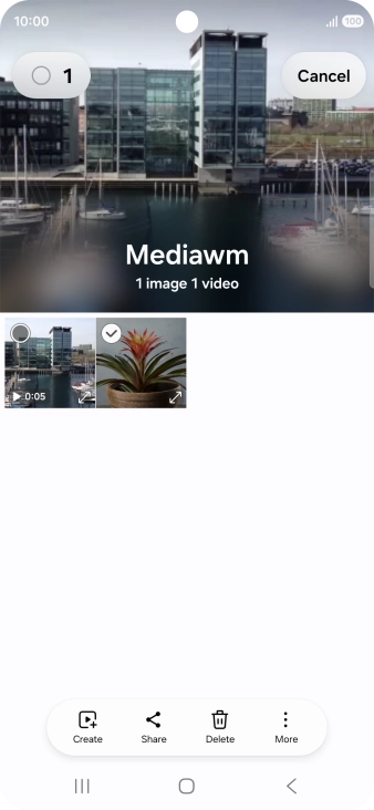 Press the select all icon.