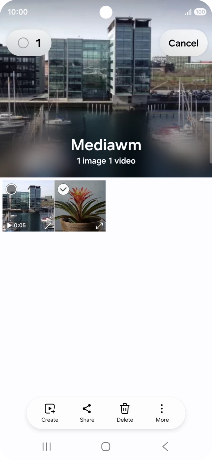 Press the select all icon.