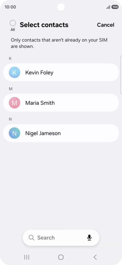 Press the field above 