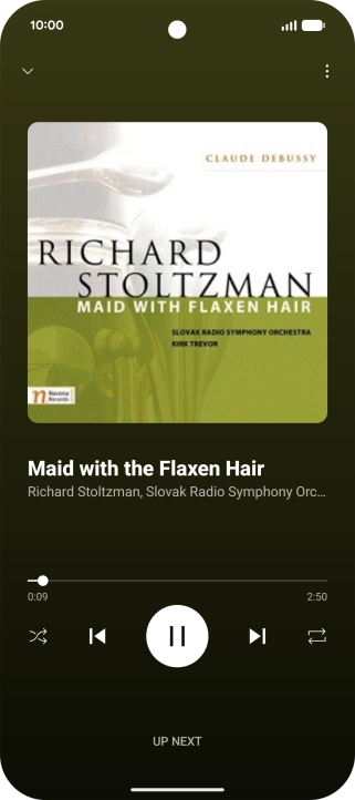 Press arrow right to go to the next audio file.