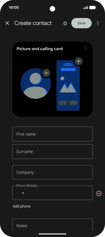 Press First name and key in the required first name.