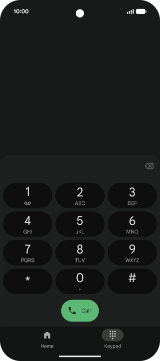 Press and hold number key 1 to call voicemail. Follow the instructions to listen to your messages.