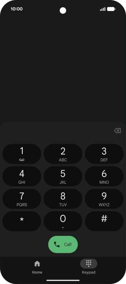 Press and hold number key 1 to call voicemail. Follow the instructions to listen to your messages.