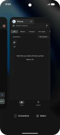 To end one running application, slide your finger upwards on the required application.