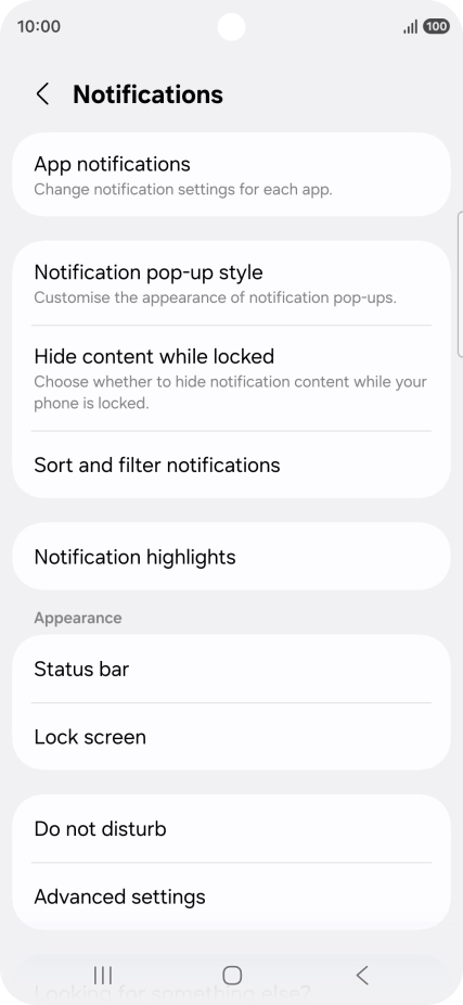 Press App notifications.