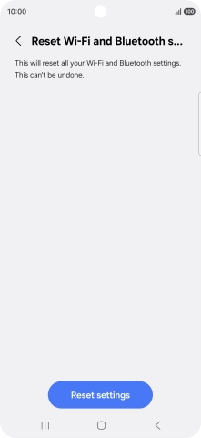 Press Reset settings.