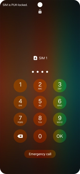 Key in a new four-digit PIN and press OK.