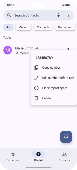 Press Block/report spam.