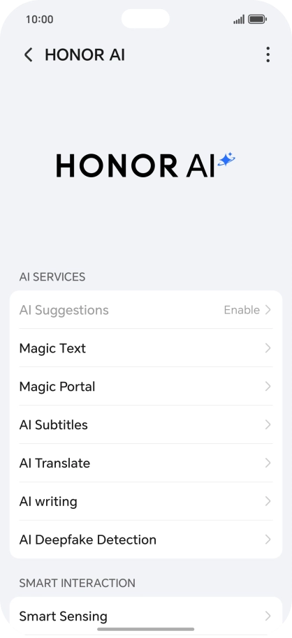 More examples of Honor AI usage are now displayed.