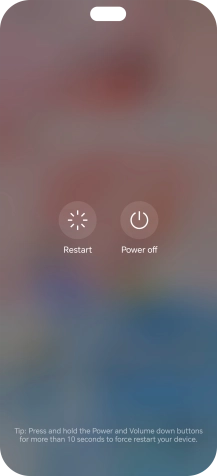 Press Power off.