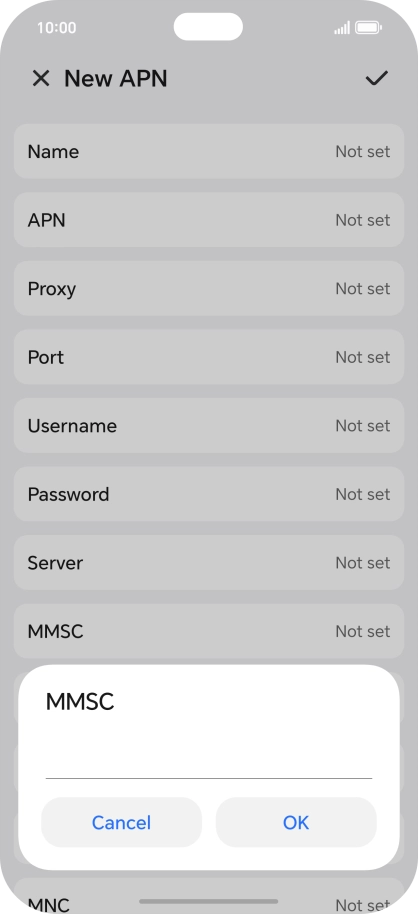 Key in http://mms.vodafone.co.uk/servlets/mms and press OK.