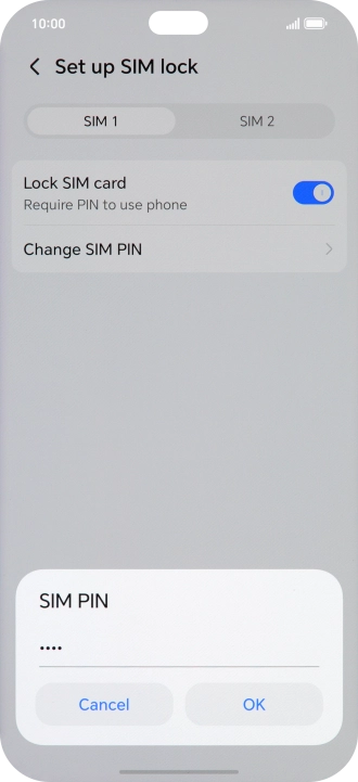 Key in your PIN and press OK.
