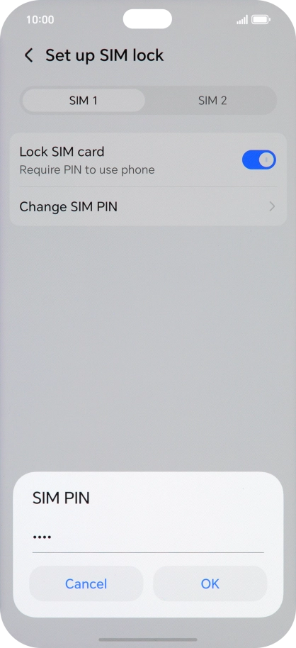 Key in your PIN and press OK.