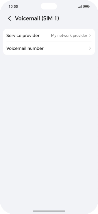 Press Voicemail number.