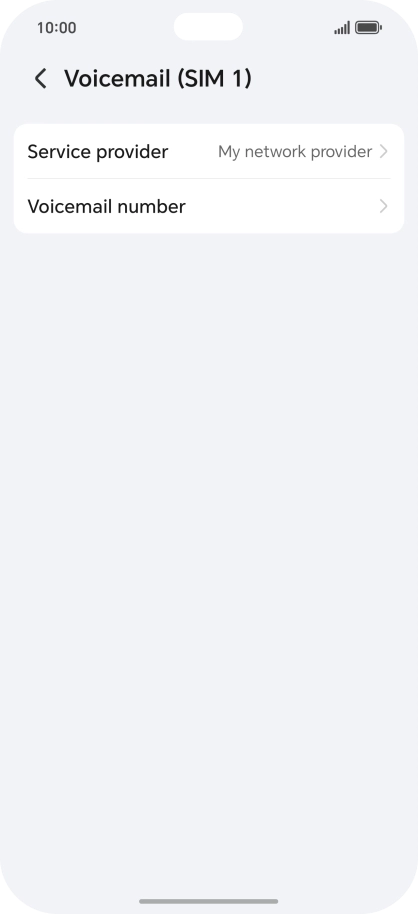 Press Voicemail number.