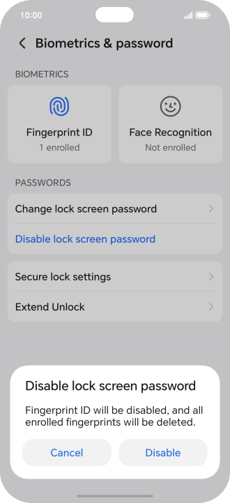 Press Disable.