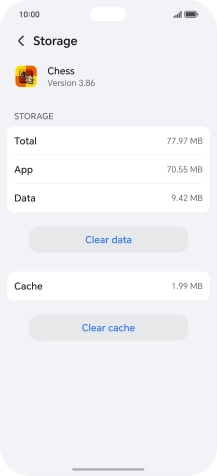 Press Clear cache.