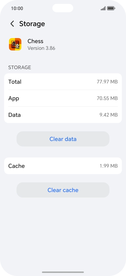 Press Clear cache.