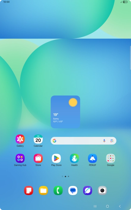 When the battery charging icon is displayed, the battery is charging.