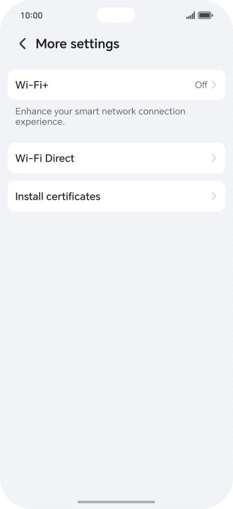 Press Wi-Fi+.