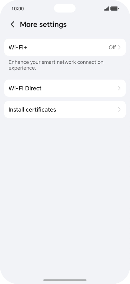 Press Wi-Fi+.