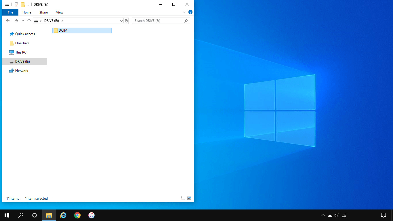 Go to the required folder in your phone's file system.