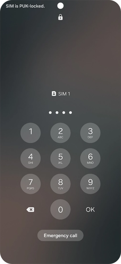 Key in the new PIN again and press OK.