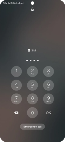 Key in a new four-digit PIN and press OK.