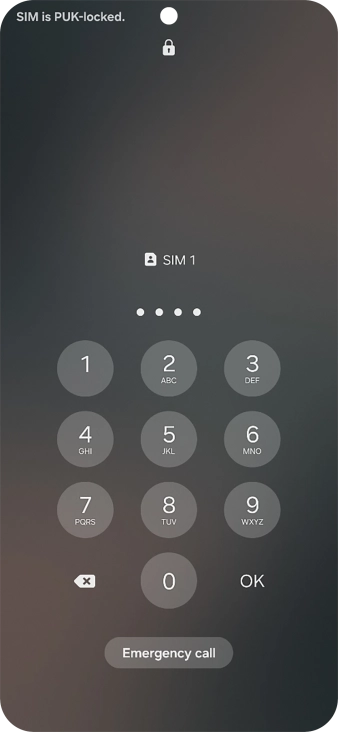 Key in a new four-digit PIN and press OK.
