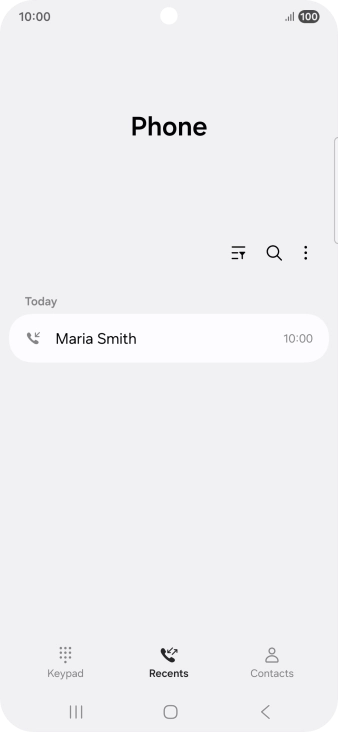 Press the required number.