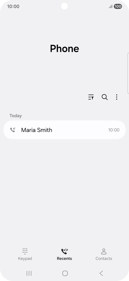 Press the required number.