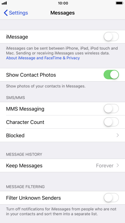 Guide For The Apple Iphone 8 Plus Troubleshooting I Can T Send And Receive Picture Messages Cause 3 Of 5 Vodafone Australia