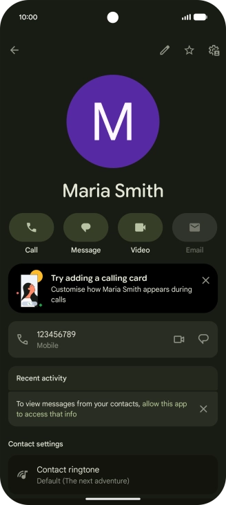 Slide your finger upwards starting from the bottom of the screen to return to the home screen.