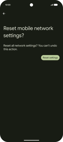 Press Reset settings.
