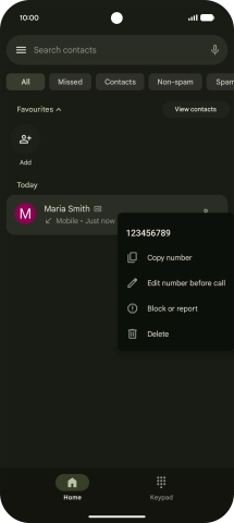 Press Block or report.