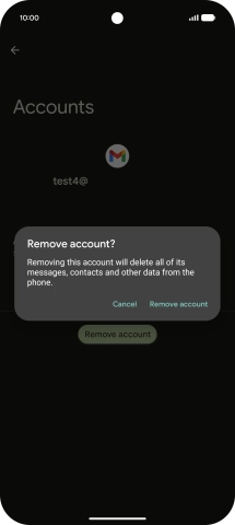 Press Remove account.