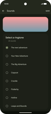 Press the required ring tones to hear them.