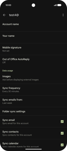 Press Account name and key in the required name.