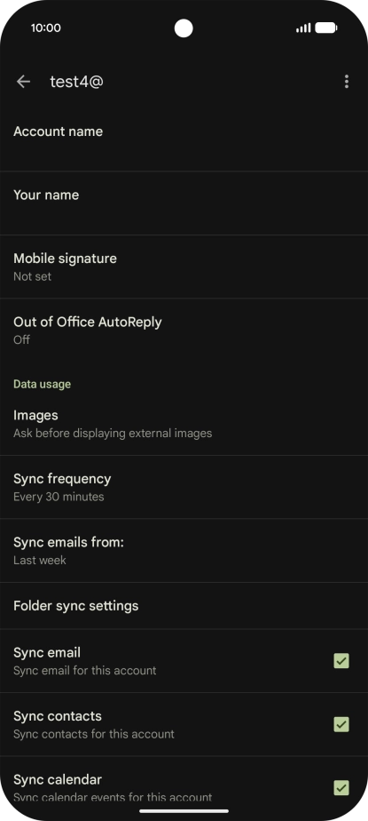 Press Account name and key in the required name.