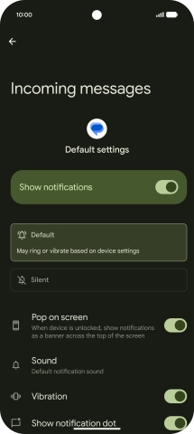 Press Sound and go to the required folder.