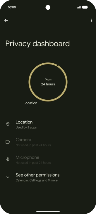 Press See other permissions.