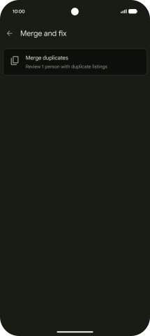 Press Merge duplicates.