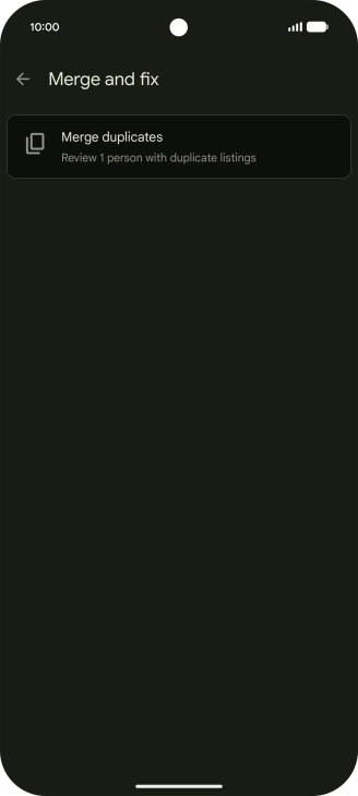 Press Merge duplicates.